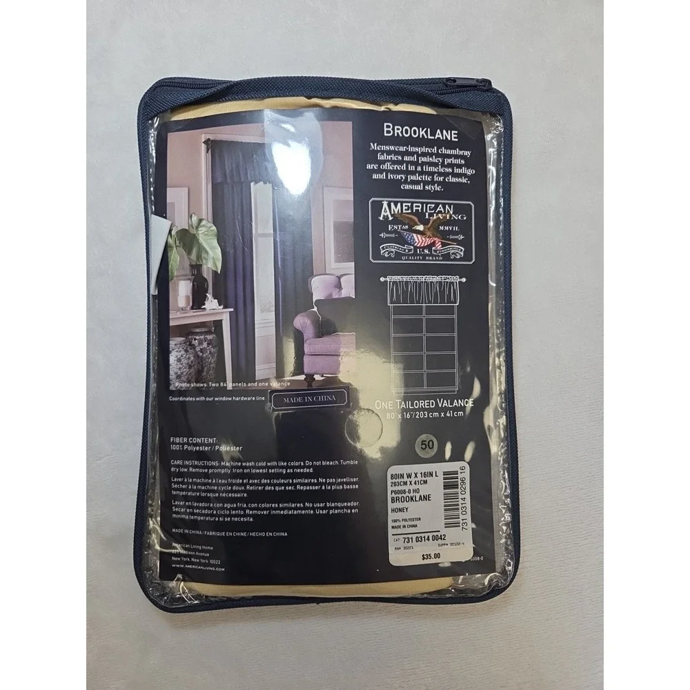 American Living Home Tailored Window Valance 80